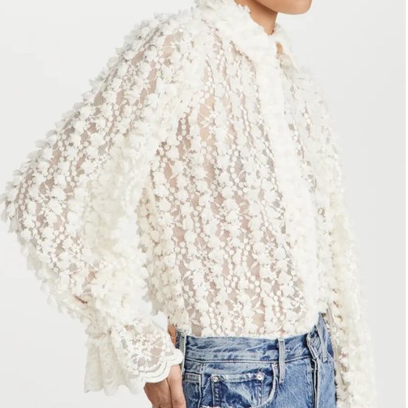 ROKH Embroidery Lace Blouse - Picture 8 of 12